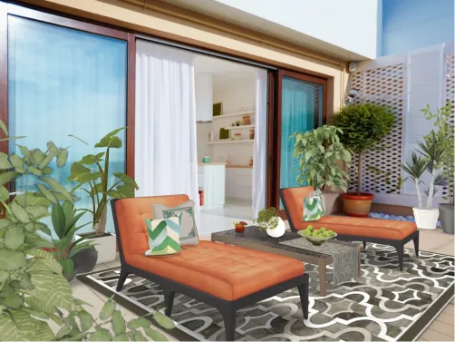Lush Garden Patio