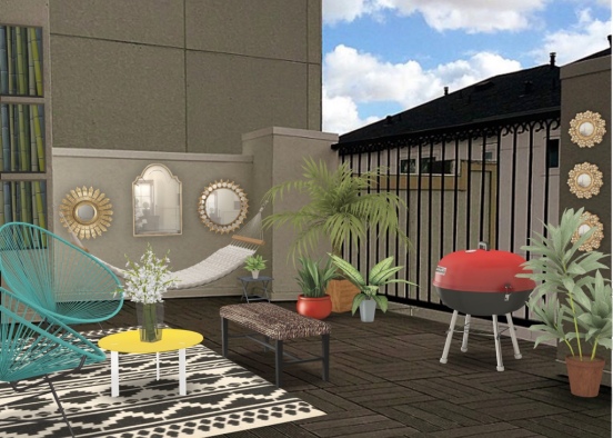 Bill K Rooftop Terrace V Staging Design Rendering