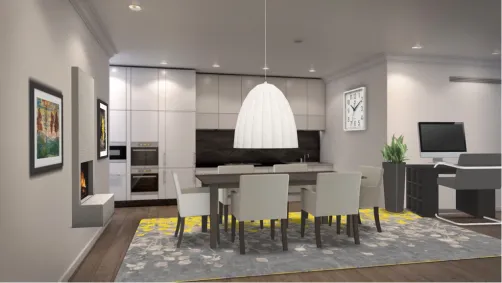 comfortable living room and kitchen ❤️💋🍷