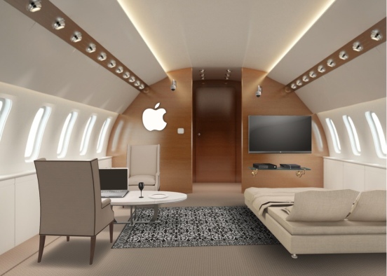 Apple private jet Design Rendering