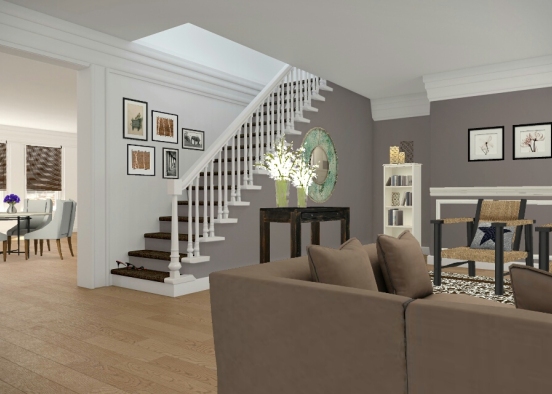 Living Room Awaits Design Rendering