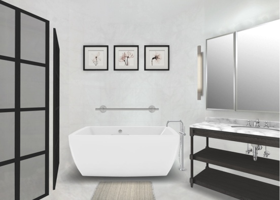 bathroom peel Design Rendering
