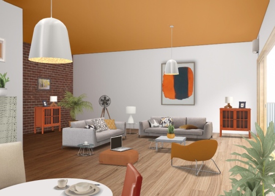 Homestyler bronze livingroom Design Rendering