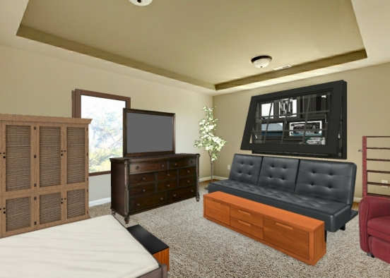 Large bedroom/old living room Design Rendering