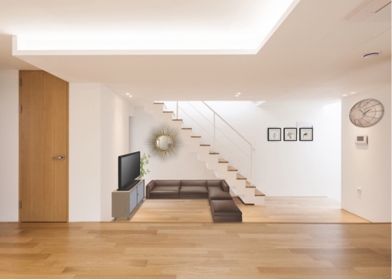 modern Home living room Design Rendering