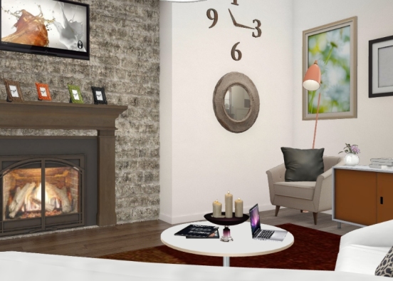 Picture Perfect Living Room Design Rendering