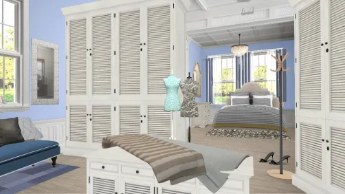Dormitorio con vestidor