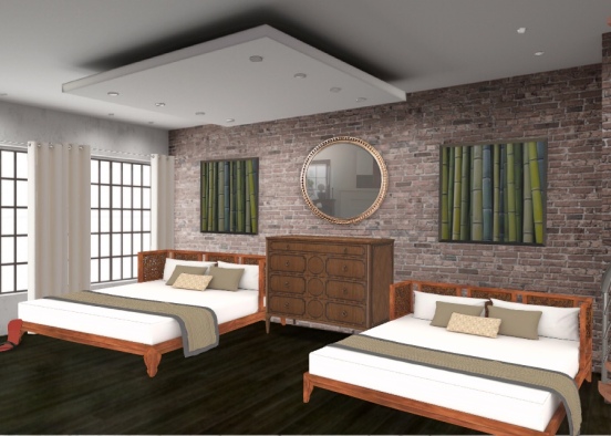 Luxury Hotel Room Design  Design Rendering
