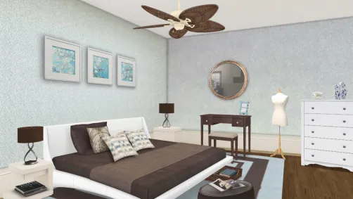 Dormitorio azul