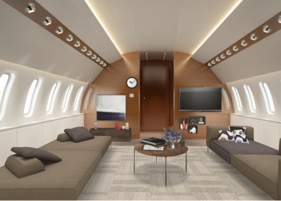 In the airplane Design Rendering