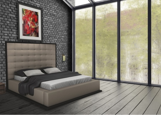 rainy day in bed Design Rendering