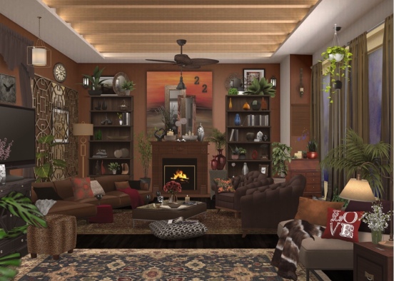 First living room Design Rendering