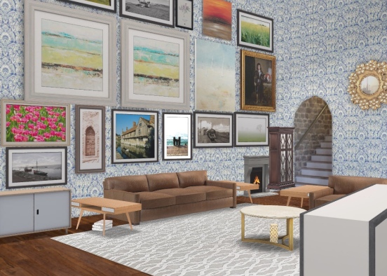 percha living room Design Rendering