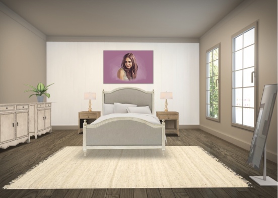 Peaceful master bedroom Design Rendering