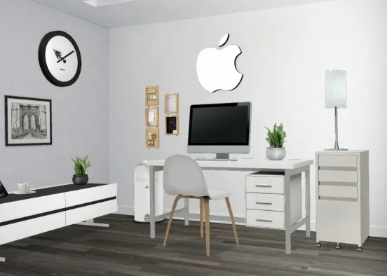 Modern Office Apple Design Rendering