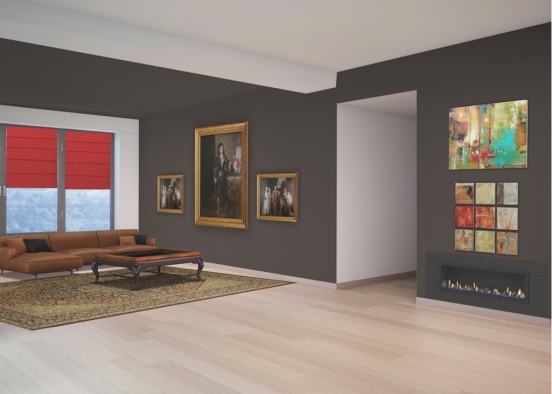 Livingroom color Design Rendering