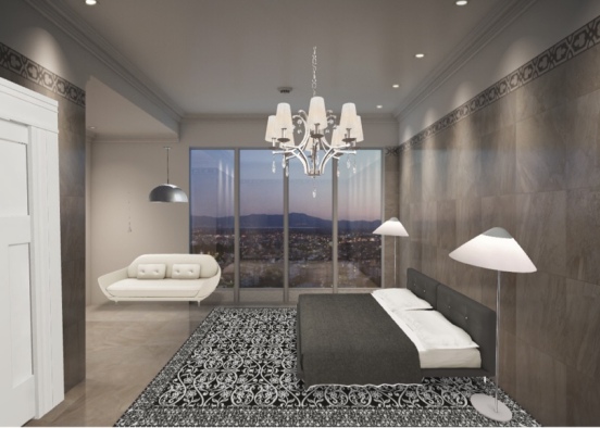5 star luxery hotel room Design Rendering