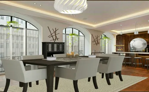Simple formal dining room