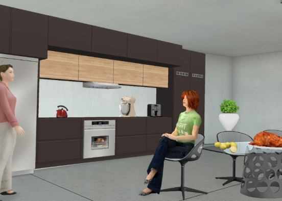 The Kitchen chat Design Rendering