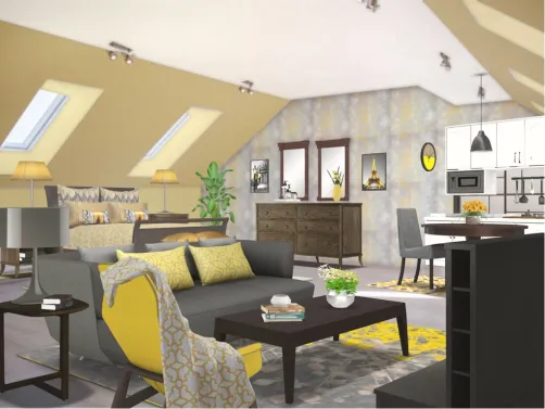 small attic apartment