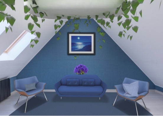 plants and blue Design Rendering