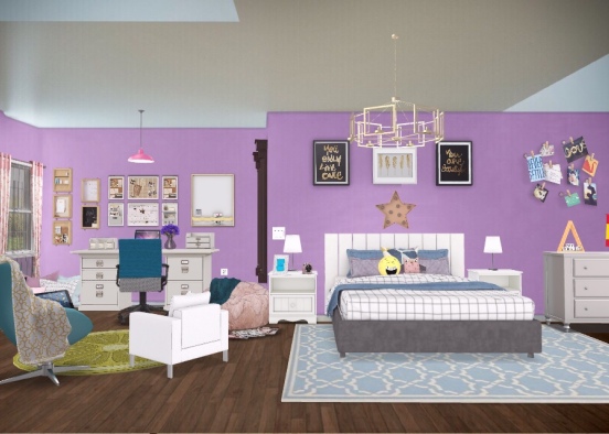 Fallon’s Teen Bedroom (adult) Design Rendering