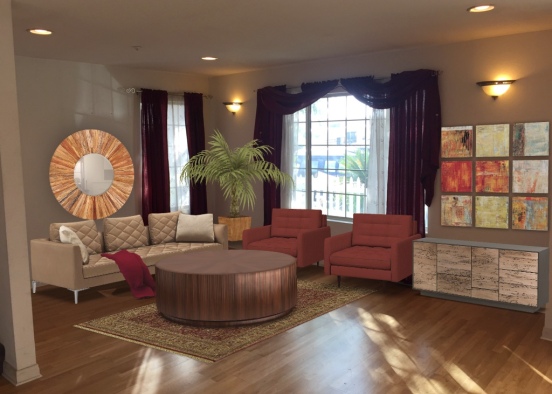 caretta living room Design Rendering