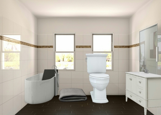 Family bathroom Design Rendering