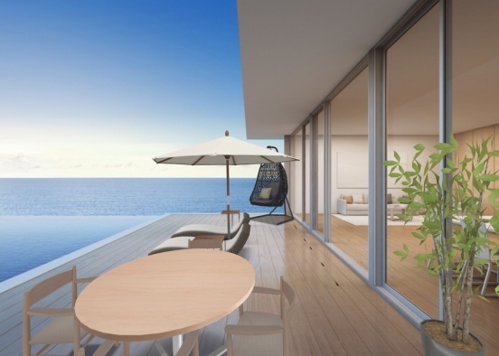 Deck With Ocean View Design Rendering