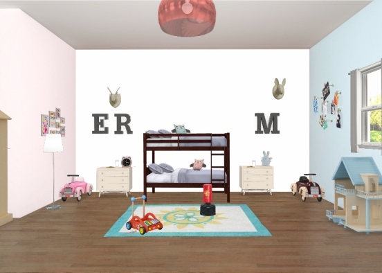 Chambre de bébés transformés en chambre pour bambins  Design Rendering