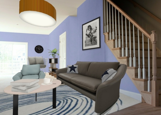 Living room dream house Design Rendering