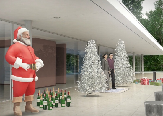 Christmas Themed Party Design Rendering