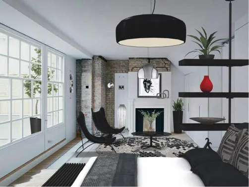 Black and White bedroom!