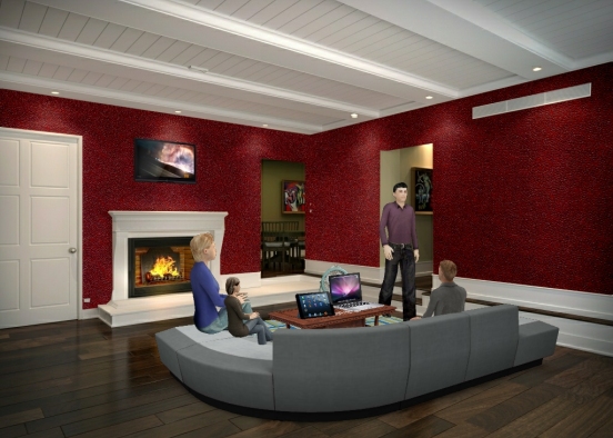 Living room #2 Design Rendering