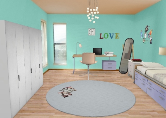 A girl room!!  Design Rendering