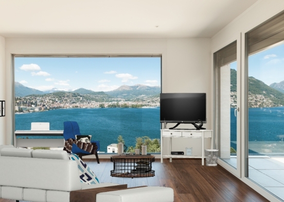 City View Living Room.❤ Design Rendering