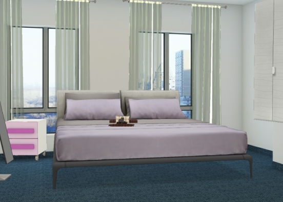 Carpeted apartment Design Rendering