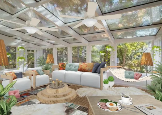 # The Green Veranda Визуализация дизайна