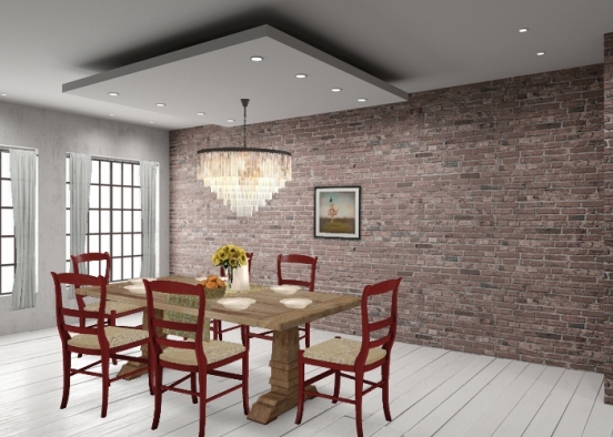Dining table Design Rendering