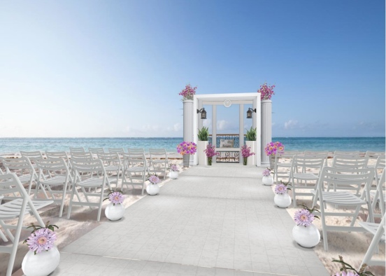 Beach Bliss Wedding 💗 Design Rendering