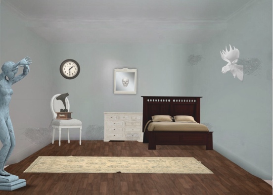 haunted bedroom  Design Rendering