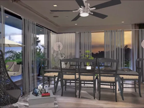 Luxury dining room.