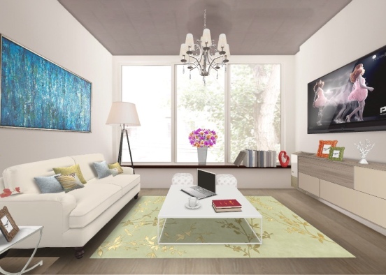 Living Area Design Rendering