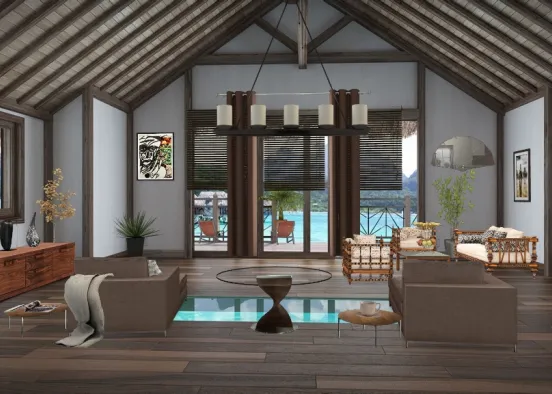 Tropical bungalow  Design Rendering