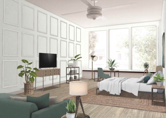 Apartment bedroom Design Rendering