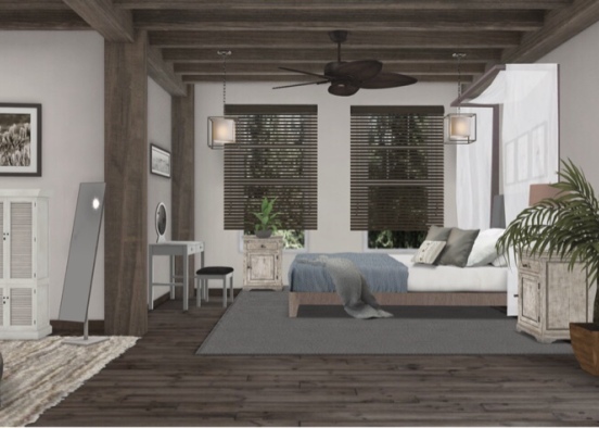 Modern Oasis Bedroom pt. 2 Design Rendering