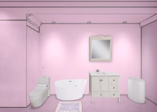 ванная Design Rendering