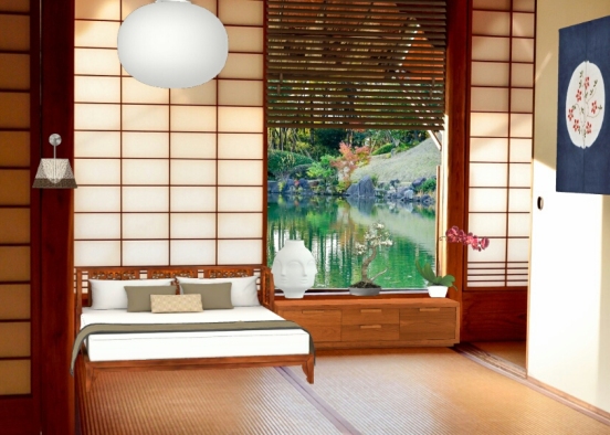 Japonese room Design Rendering