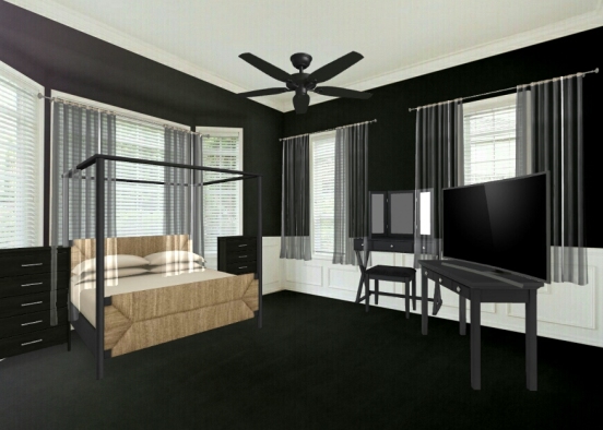 Bedroom, adult Design Rendering
