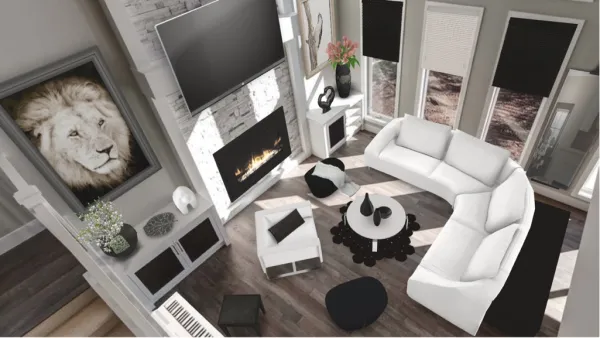 Professional interior design created with Homestyler 3D design software